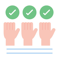 For All Skin Types Flat Multicolor Icon