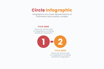 Minimal business circle infographic templates for presentations and full editable vector
