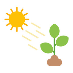 Natural Light Flat Multicolor Icon