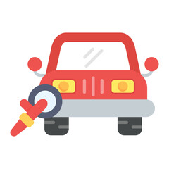 Headlight Restoration Flat Multicolor Icon