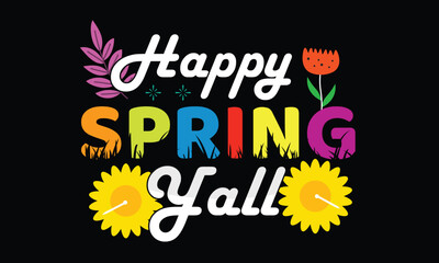 Spring T-shirt Design Vector