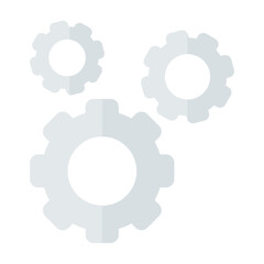 Gear Flat Multicolor Icon