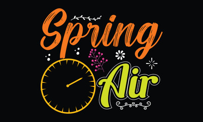 Spring T-shirt Design Vector