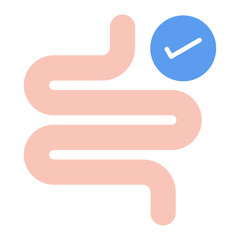 Healthy Guts Flat Multicolor Icon