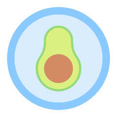 Keto Diet Flat Multicolor Icon
