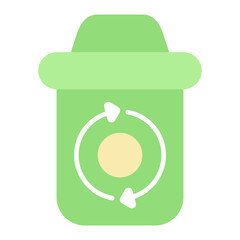 Recycling Flat Multicolor Icon