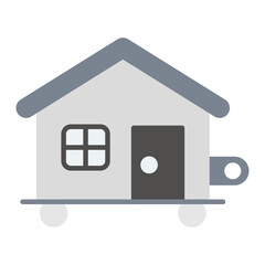 Tiny Living Flat Multicolor Icon