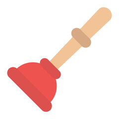 Cup Plunger Flat Multicolor Icon