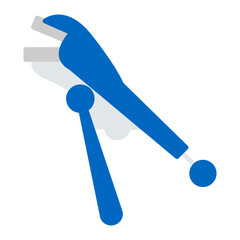 Locking Pliers Flat Multicolor Icon