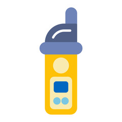 Pipe Locator Flat Multicolor Icon