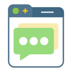 Live Chat Flat Multicolor Icon