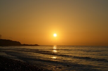 Amanecer en la playa