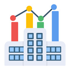 Nasdaq Flat Multicolor Icon