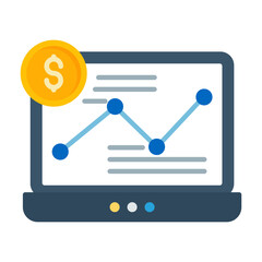 Paid Traffic Flat Multicolor Icon