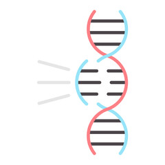 Genetic Engineering Flat Multicolor Icon