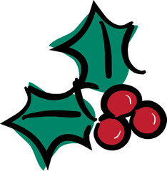 Christmas Holly leaf