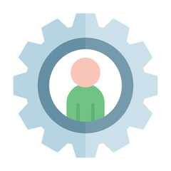 Personalization Flat Multicolor Icon