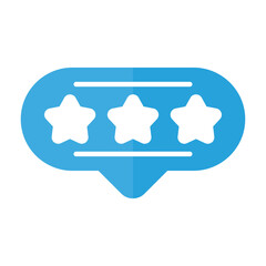 Reviews Flat Multicolor Icon