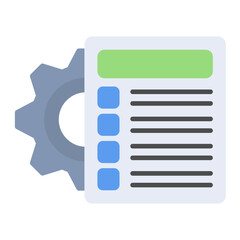 Job Descriptions Flat Multicolor Icon