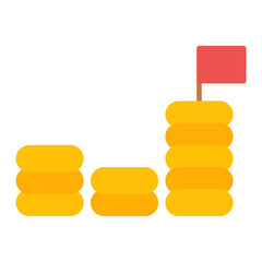 Motivation Flat Multicolor Icon