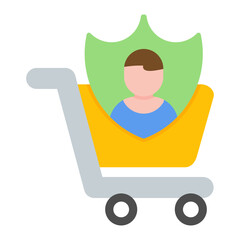 Consumer Protection Flat Multicolor Icon