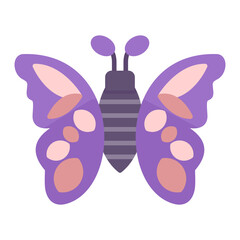 Butterfly Flat Multicolor Icon