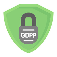 Gdpr Policy Flat Multicolor Icon