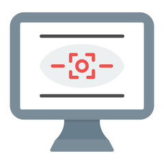 Security Monitors Flat Multicolor Icon