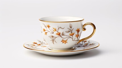 Fototapeta premium a teacup with flowers on it