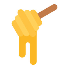 Honey Flat Multicolor Icon