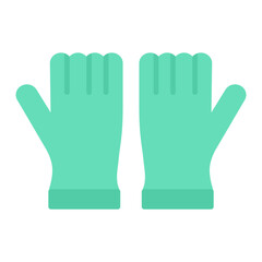 Gloves Flat Multicolor Icon