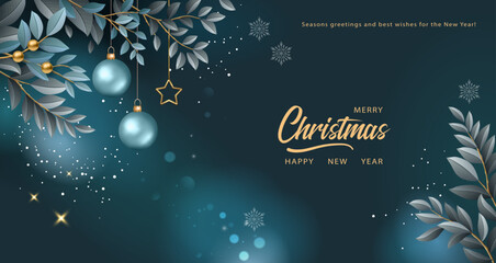 Christmas and New Year Banner - 683709418