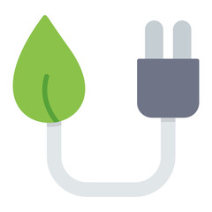 Go Green Flat Multicolor Icon
