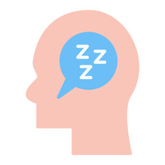 Fatigue Flat Multicolor Icon