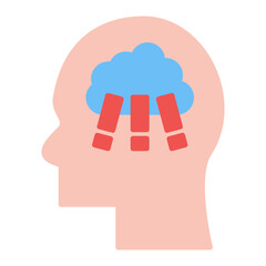 Distress Flat Multicolor Icon