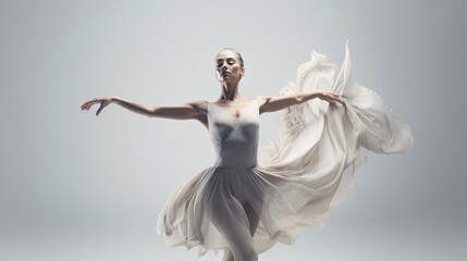 Fototapeta premium a person in a white dress