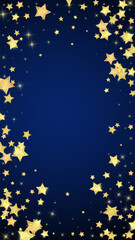 Magic stars vector overlay.  Gold stars scattered