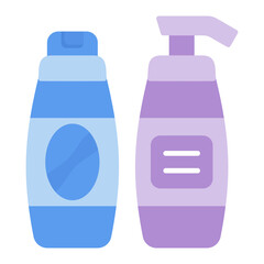 Shampoo Flat Multicolor Icon