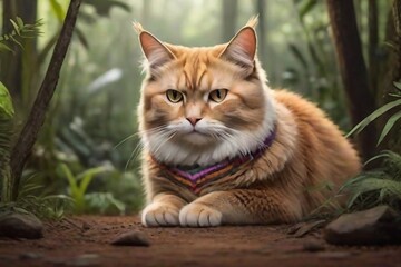 cat in the garden