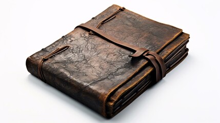 a brown leather wallet