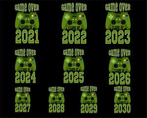 Gaming T shirt Bundle Design
