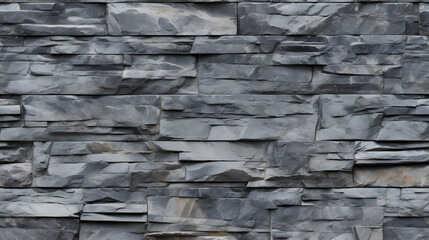 Seamless rough grey slate stone texture with natural patterns