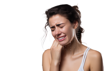 crying female jewe with tank top