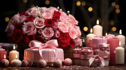 Happy Valentines Day Greeting Card 3D, Background Image, Desktop Wallpaper Backgrounds, HD