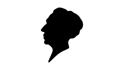 Bertrand Russell silhouette