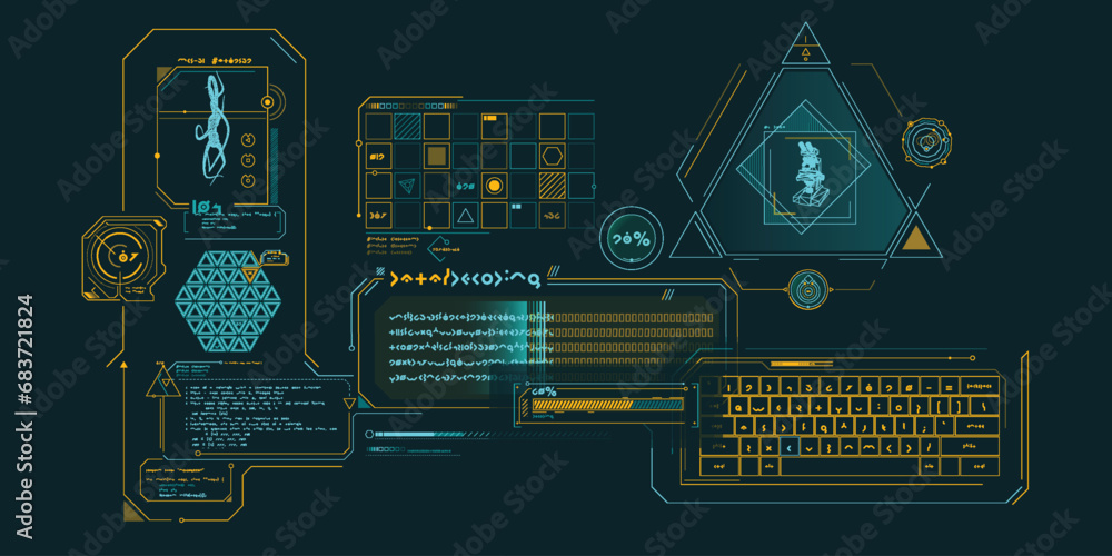 Poster scientific research data processing interface.