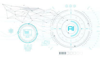 Artificial intelligence with digital data analysis and machine learning.