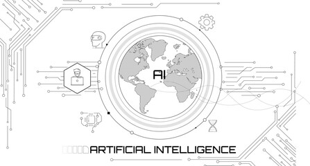 The concept of artificial intelligence and global network access to information.