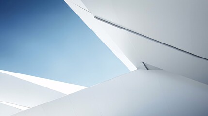 a white building with a blue sky