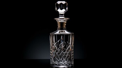 a glass bottle with a clear top